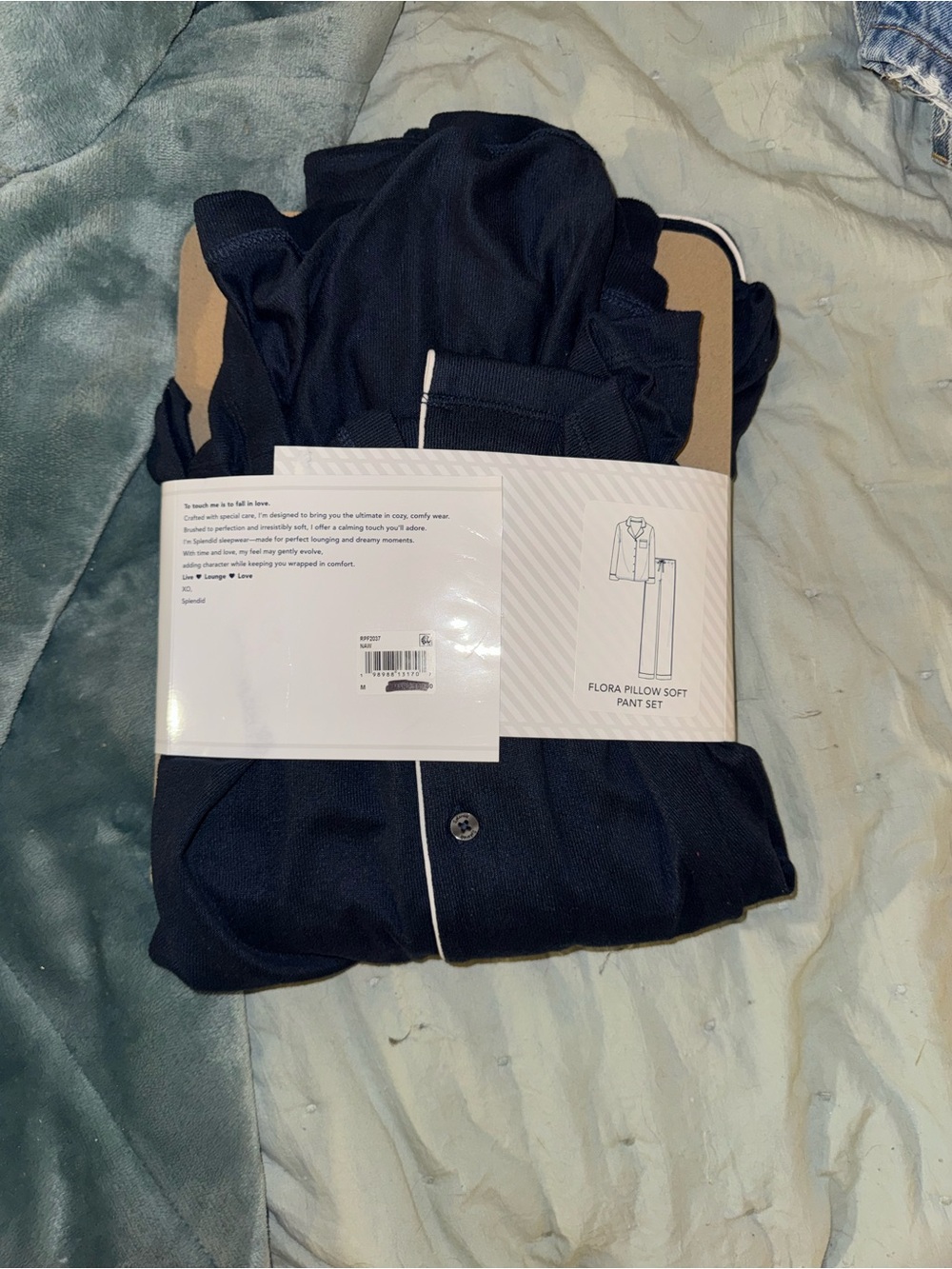 Splendid Navy Flora Pillowsoft Sleep Set - Picture 4 of 4